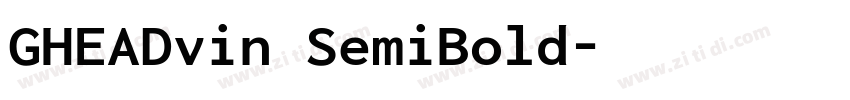 GHEADvin SemiBold字体转换